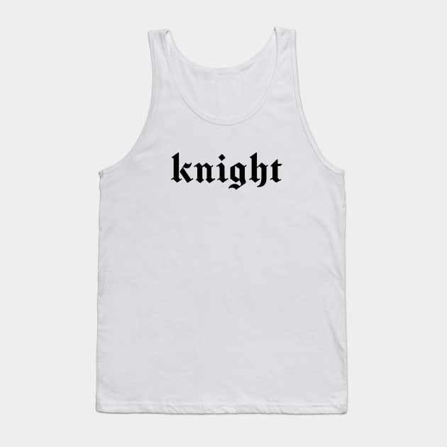 knight Tank Top by purplecrowshub